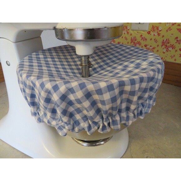 Kitchenaid Bowl Cover, Reversible Farm and Blue Gingham - Picture 5 of 6